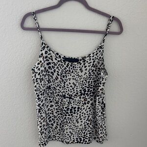 Sanctuary Leopard Print Camisole in Black and Cream